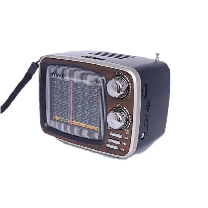 Radio portatil retro vintage antigo am-fm XDG-34 madeira