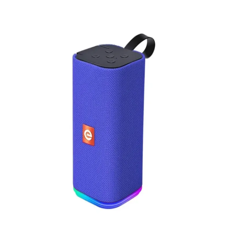 Caixa de som bluetooth LED rgb 5W USB micro sd fm azul CS-M31BTL