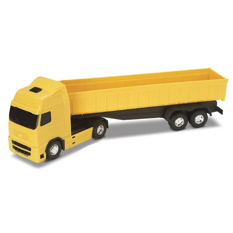 Caminhão Amarelo Carreta Voyager Caçamba Basculante Roma