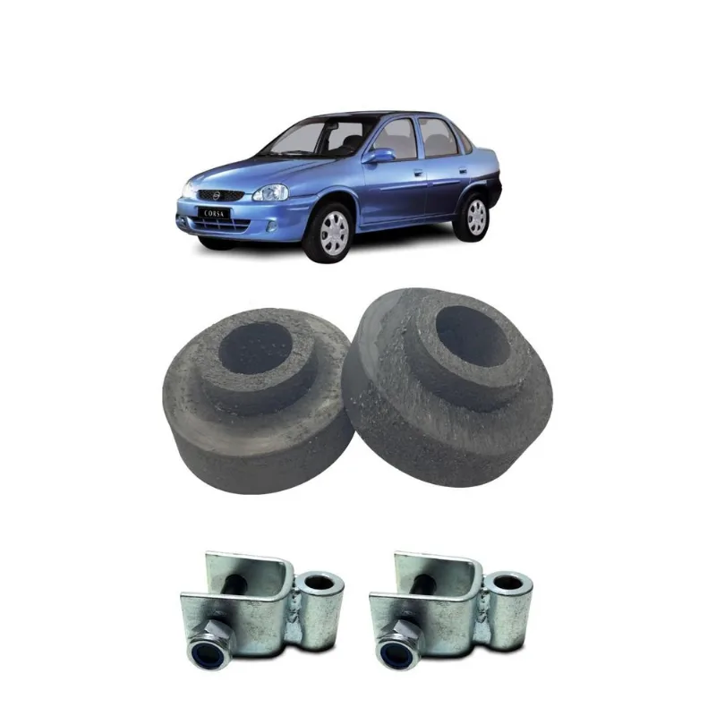 Calço Traseiro 4cm + Prologador Corsa Sedan 1994/2001
