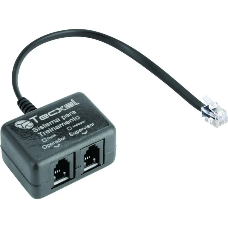 Adaptador Carona Para Treinamento Rj9 Kit 5unid