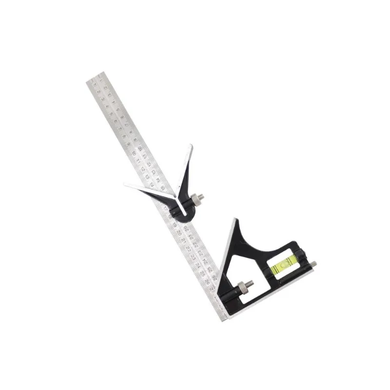 Esquadro Combinado Nivel Aço Inox 30cm 12 Polegadas Starfer