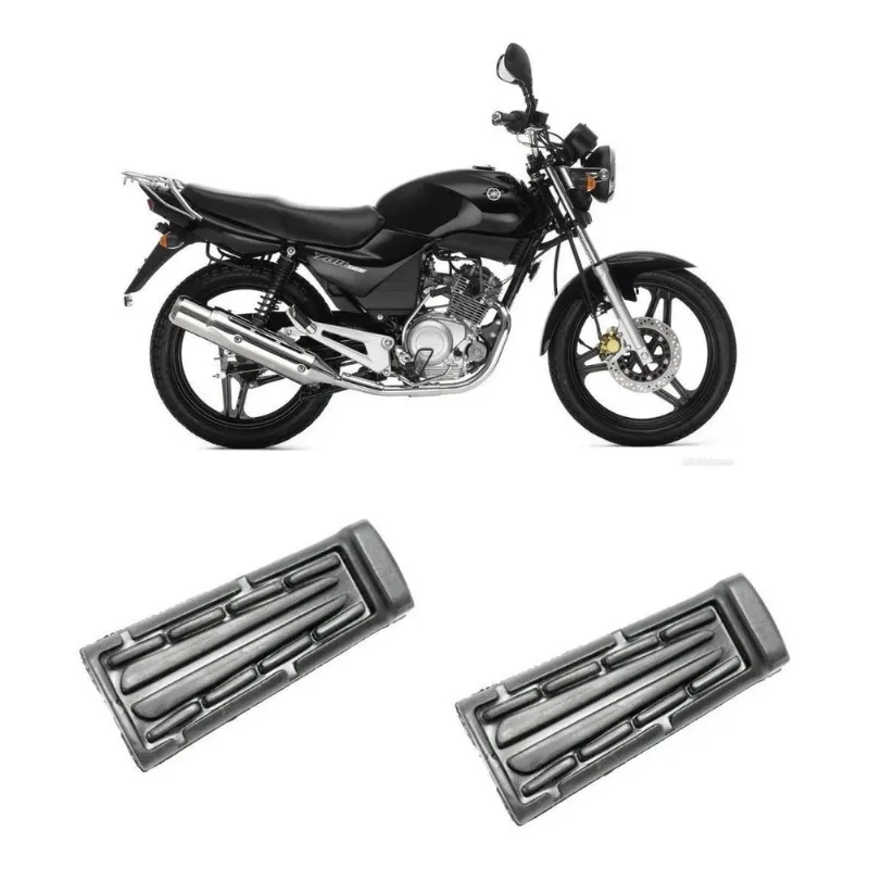 Par Borracha Estribo Dianteiro Yamaha Ybr 125 2002 Em Diante