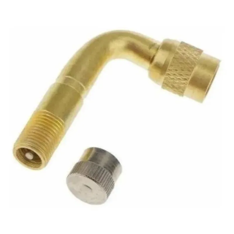 Extensor Válvula Bico Pneu 90 Bike Moto Carro Adaptador 2X