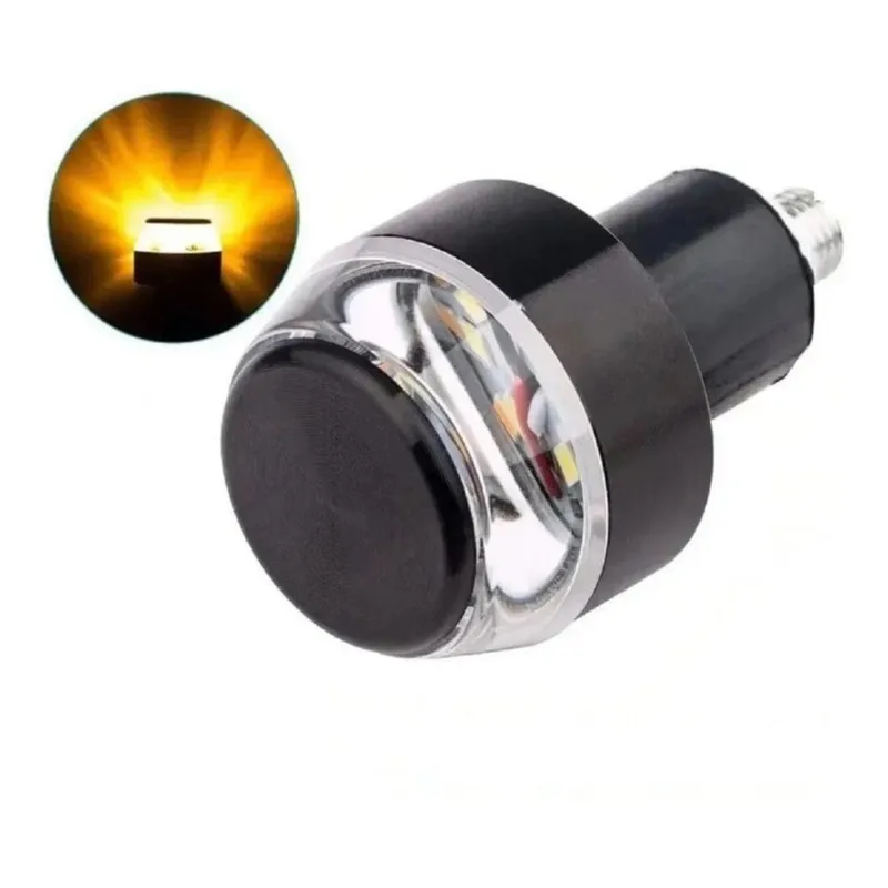 Peso De Guidão Compacto Seta Led Alumínio Universal Preto