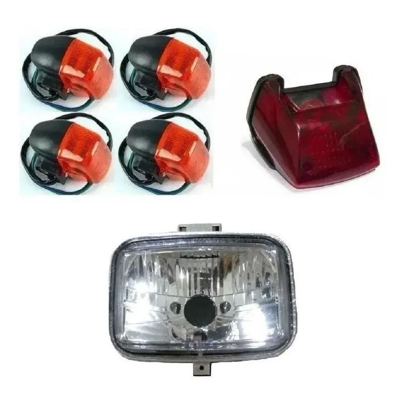Kit Farol + Lanterna Traseira + 4 Piscas Nrx 150 Bros