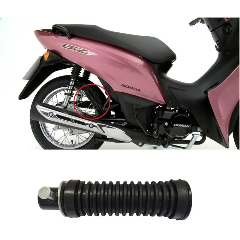 Pedaleira Traseira Completa Redonda Honda Biz 100 Unidade