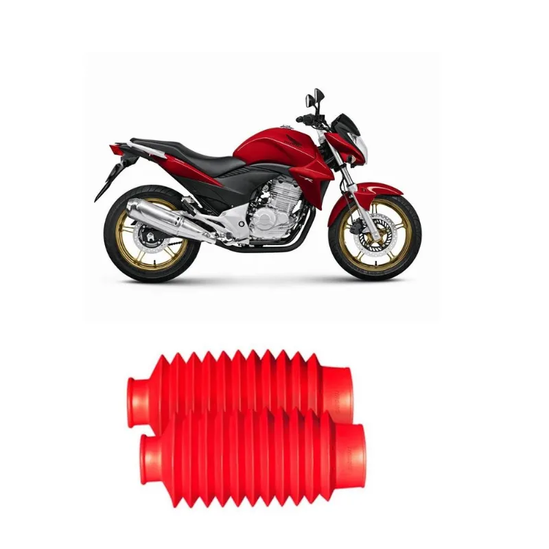 Sanfona De Bengala 13 Dentes Honda Cb 300 2009/2015 Vermelha