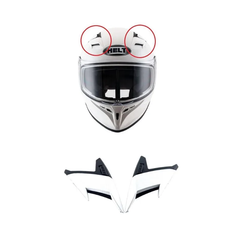 Entrada De Ar Superior Capacete Helt Polar Branco