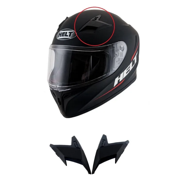 Entrada De Ar Superior Capacete Helt Polar Preto