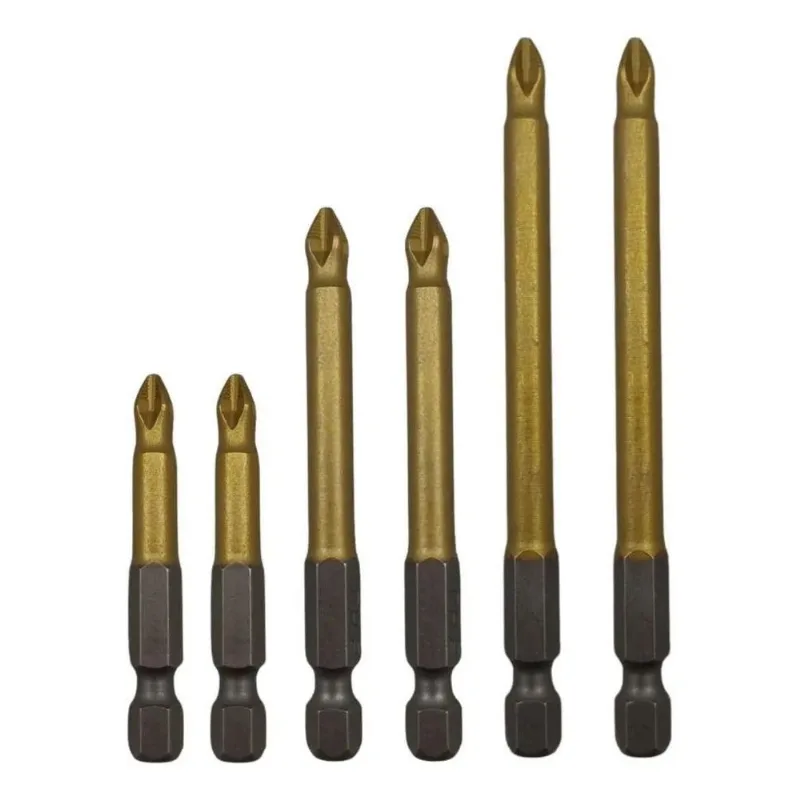Ponta Bits Ph2 50mm 70mm 90mm Ponteiras Magnéticas 6 Peças