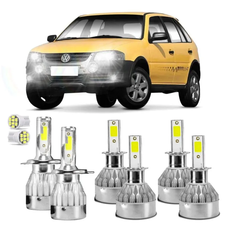 Kit Ultra Led Volkswagen Gol G4 Rallye 20000 Lúmens 6500K