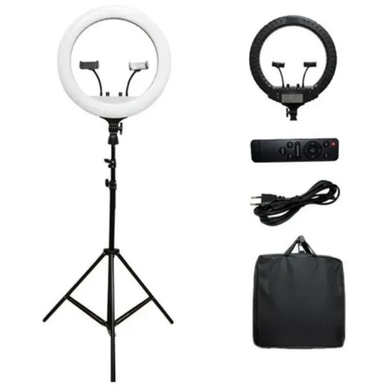 Ring Light Kit Iluminacao 18 Polegadas 80w Tripé 2,1m