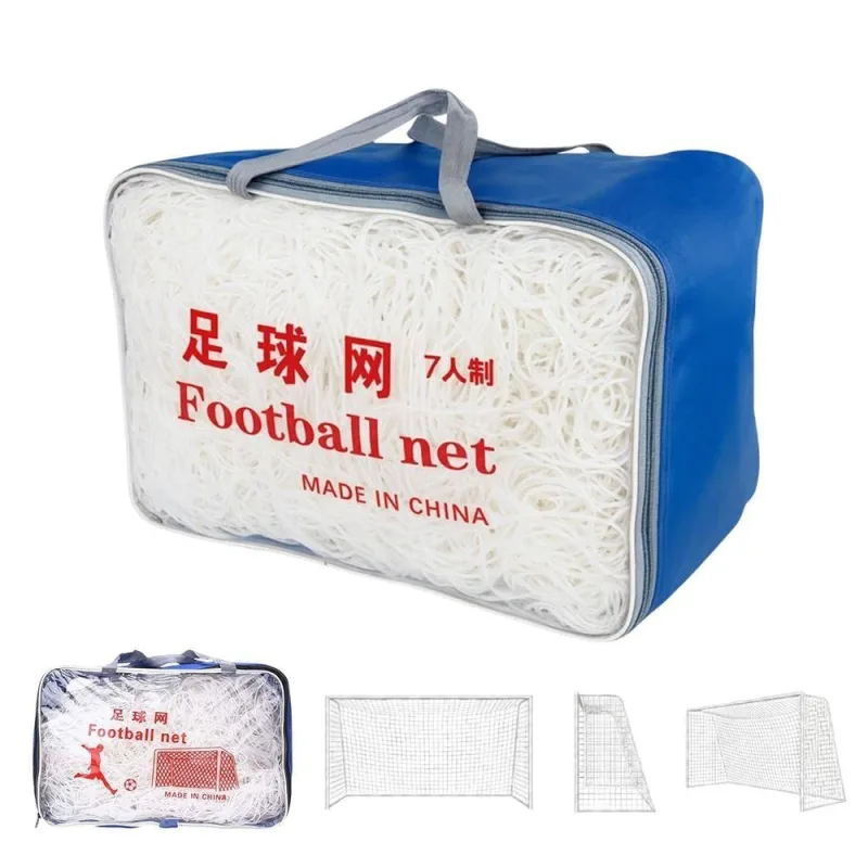 Kit 2 Redes de Futebol Society Poliéster com Bolsa Branco AB Mídia - OUTRAS - Agro