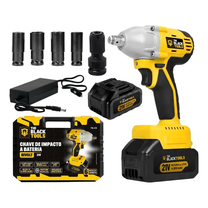 Chave De Impacto A Bateria 1/2 Polegada 21v 430nm Bivolt