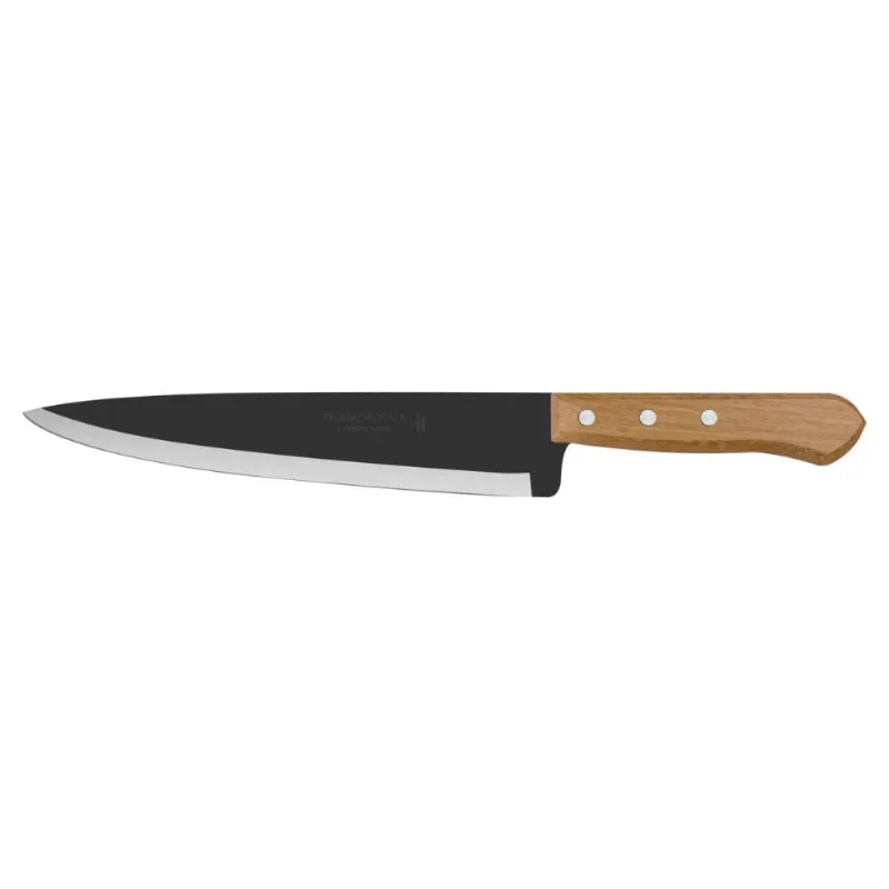Kit 2 Facas Peixeira/Cozinha 9" Lâmina Escura - Tramontina