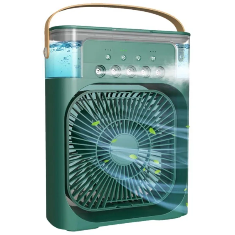 Ventilador Portátil De Mesa Mini Ar Condicionado Umidificador Utimix Verde 3 Velocidades - Genérica
