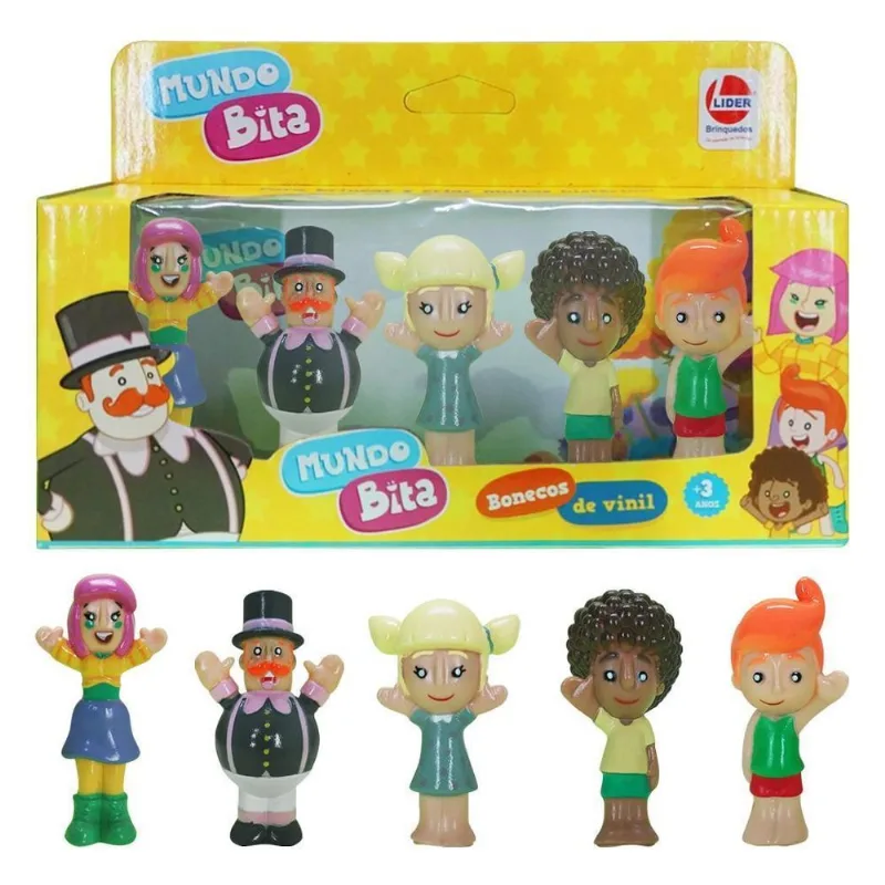 Dedoches Mundo Bita Kit 5 Fantoches De Dedo Infantil Vinil