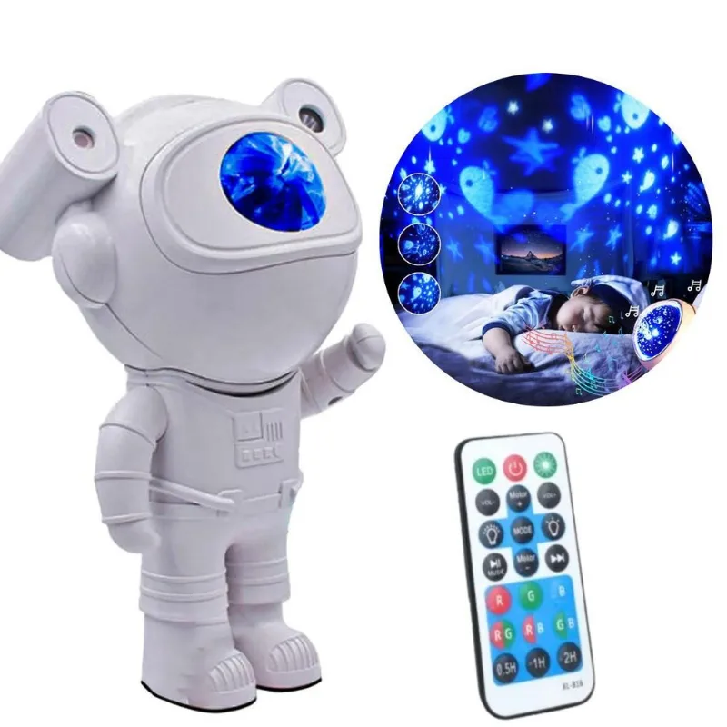 Projetor Astronauta Compacta Ilumina Quarto Infantil
