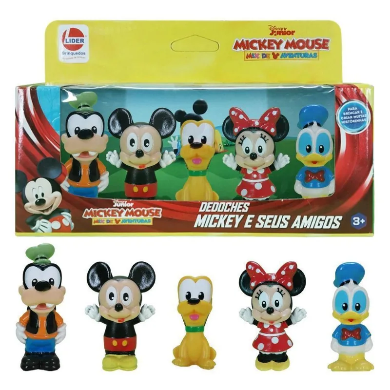 Dedoches Turma Do Mickey Kit 5 Fantoches De Dedo Infantil