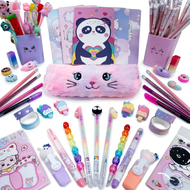 DreamyBox 12 Itens Kawaii Select - Papelaria Fofa Criativa Criativa