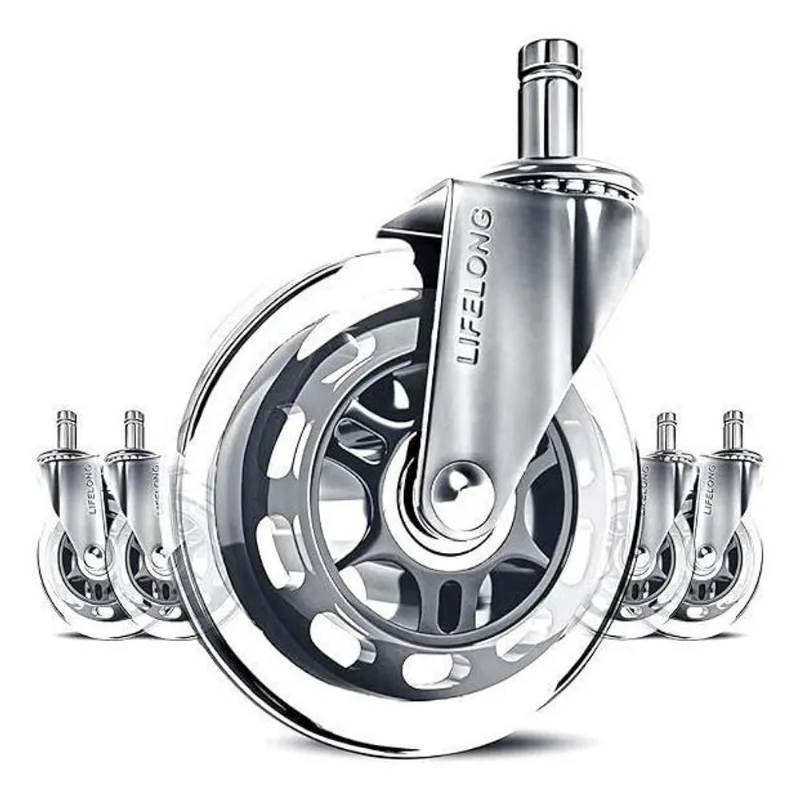 Rodas Para Cadeira De Escritório 11mm - Kit 5 Rodas