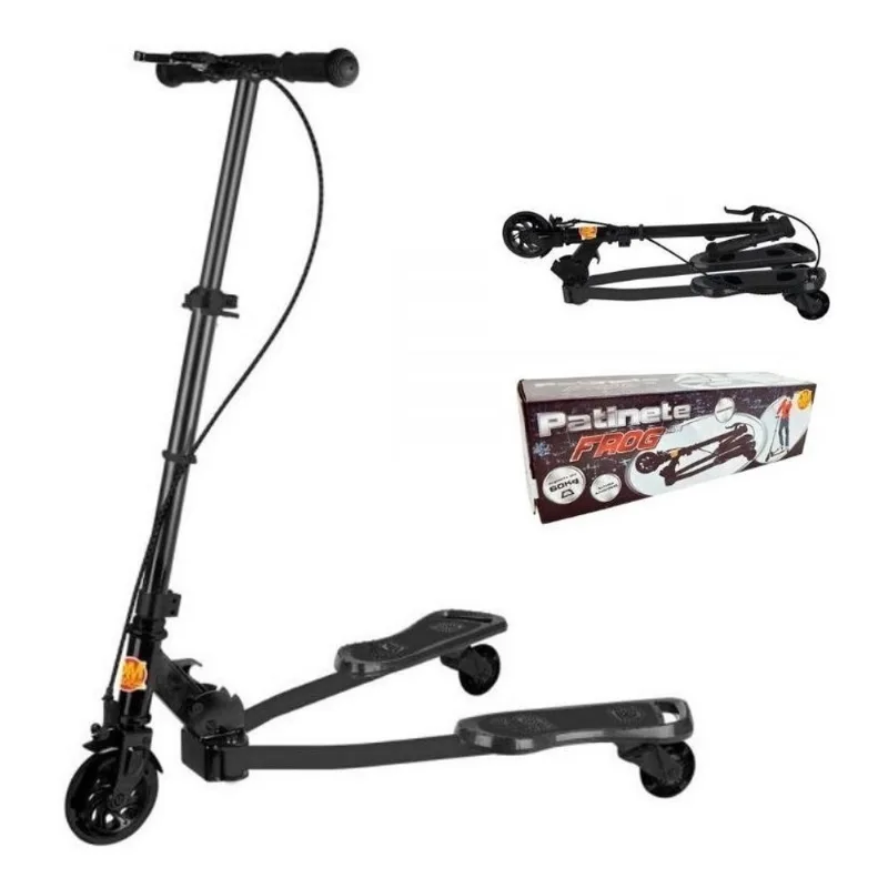 Patinete Ski Infantil Scooter 3 Rodas Frog New Articulado 60kg