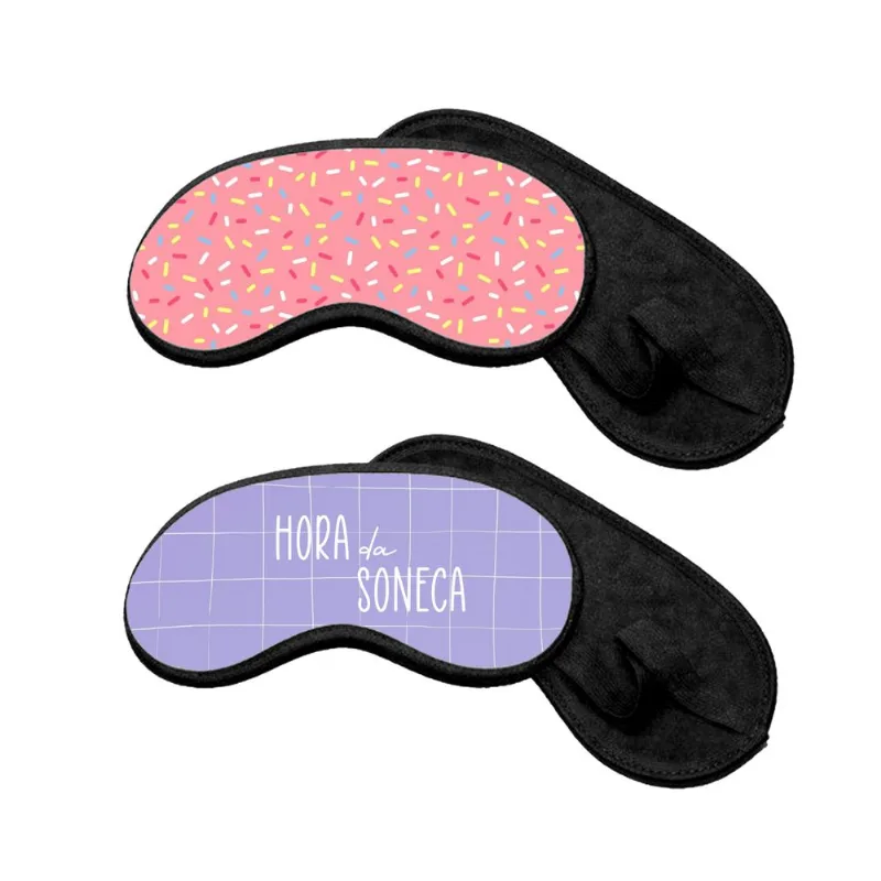 2 Máscaras Para Dormir Tapa Olhos Granulado E Hora Da Soneca