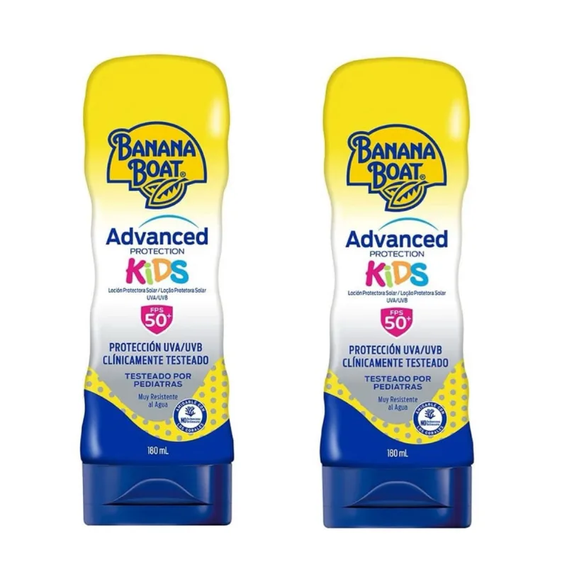 Kit 2 Protetor Solar Banana Boat Kids Sport FPS50 180ml