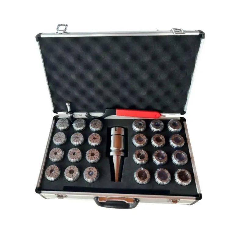 Jogo Pinças Er 40 Completo 24pcs Cone Bt40 Com Chave E Pino