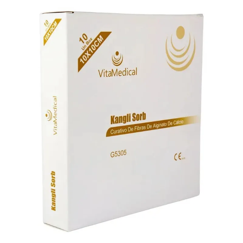 Kangli Sorb Curativo Alginato De Cálcio 10x10 - 10 Unidades