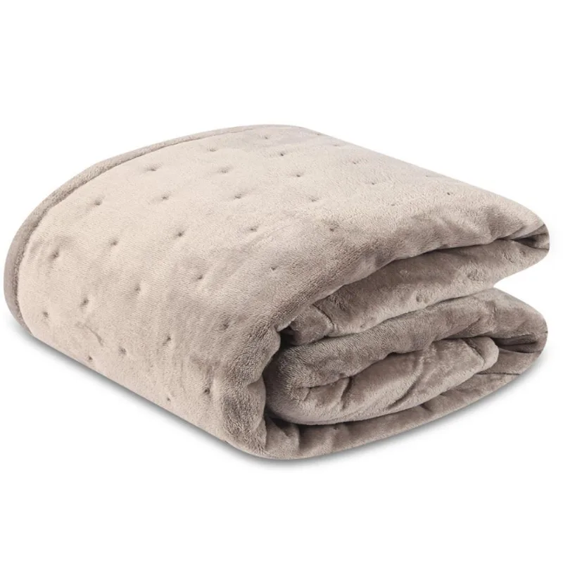 Edredom Casal 100% Poliéster Siena Ultraplush Havan Casa - Taupe