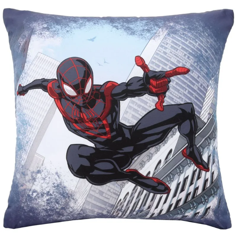 Almofada Disney 43x43cm Hedrons Spiderman Black - Hedrons
