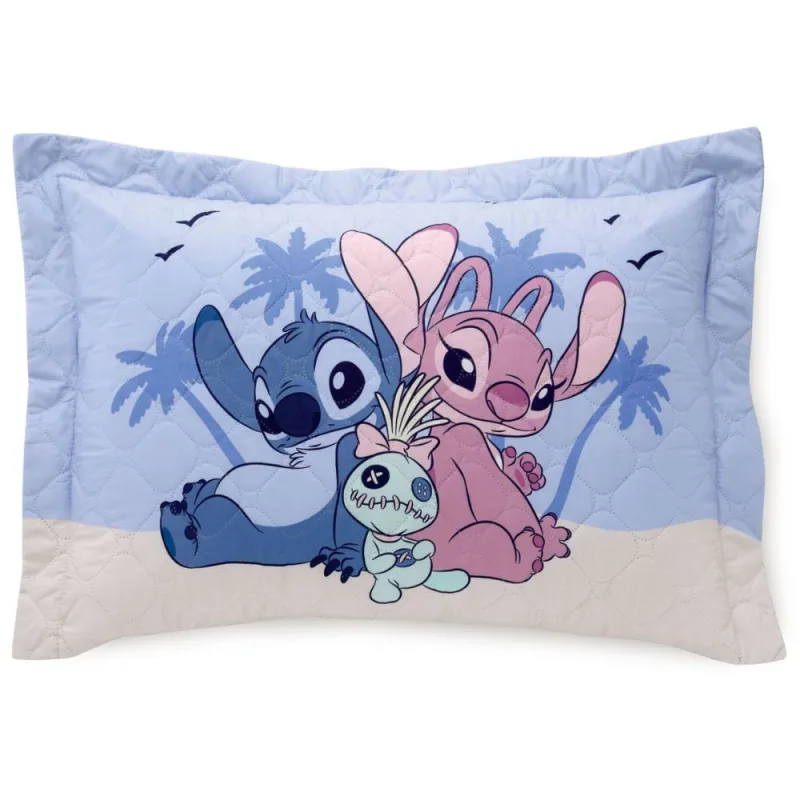 Porta Travesseiro Disney 55x80cm Stitch Tropical - Hedrons