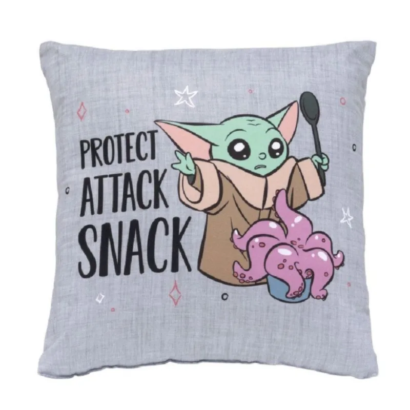 Almofada Decorativa 43X43cm Disney - Baby Yoda Fofo