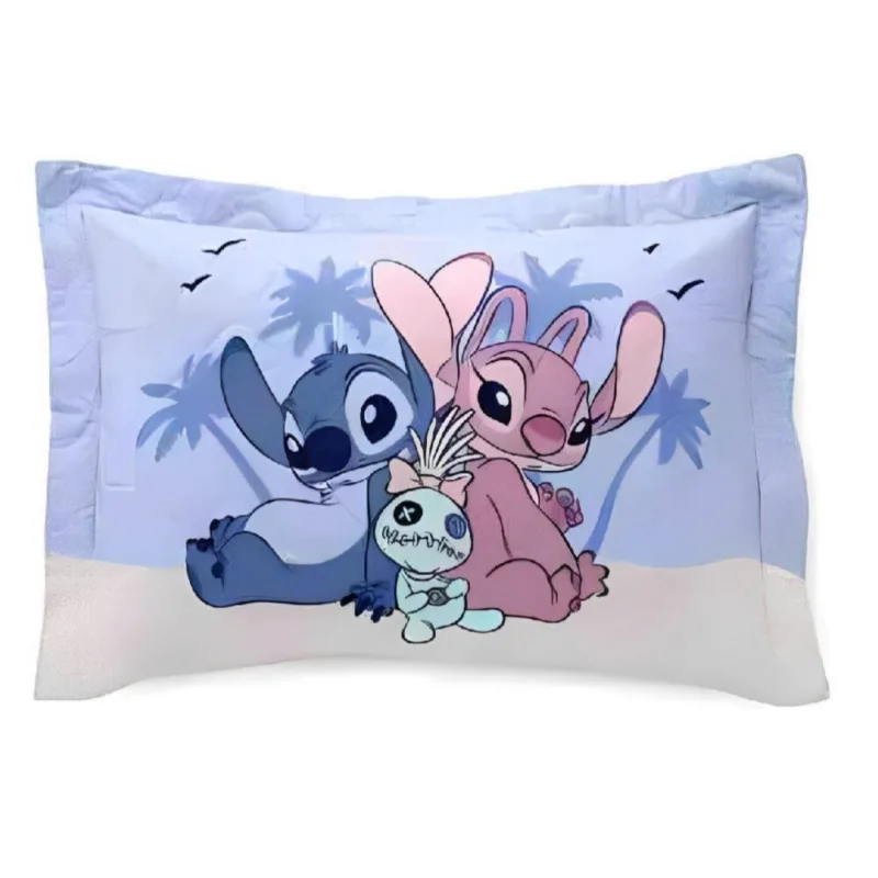 Porta Travesseiro Infantil Estampado Disney Hedrons - Stitch Tropical