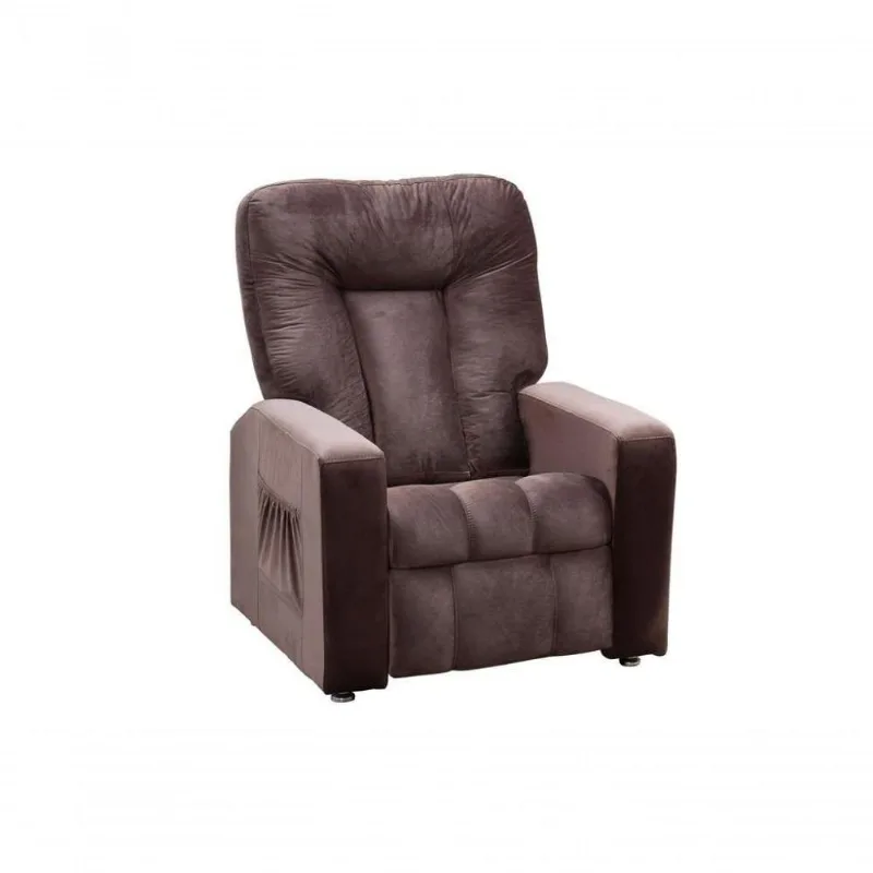 Poltrona Do Papai Reclinável Pallas Mx5 - Veludo Marrom - Matrix