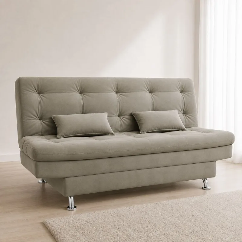 Sofá-Cama Reclinável 3 Lugares 189cm Matrix Salomé | Cappucino - Matrix