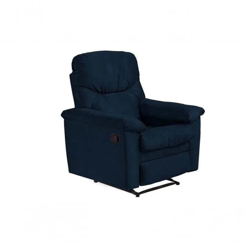 Poltrona Do Papai Reclinável Audi Azul Light - Matrix