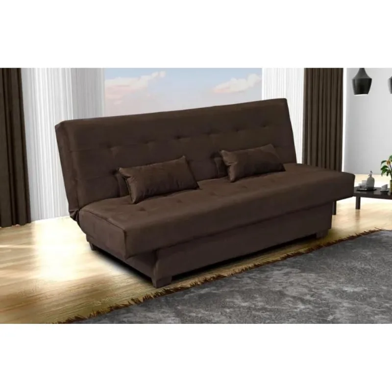 Sofá Cama Reclinável 2 Lugares 186cm Matrix Laila | Marrom - Matrix