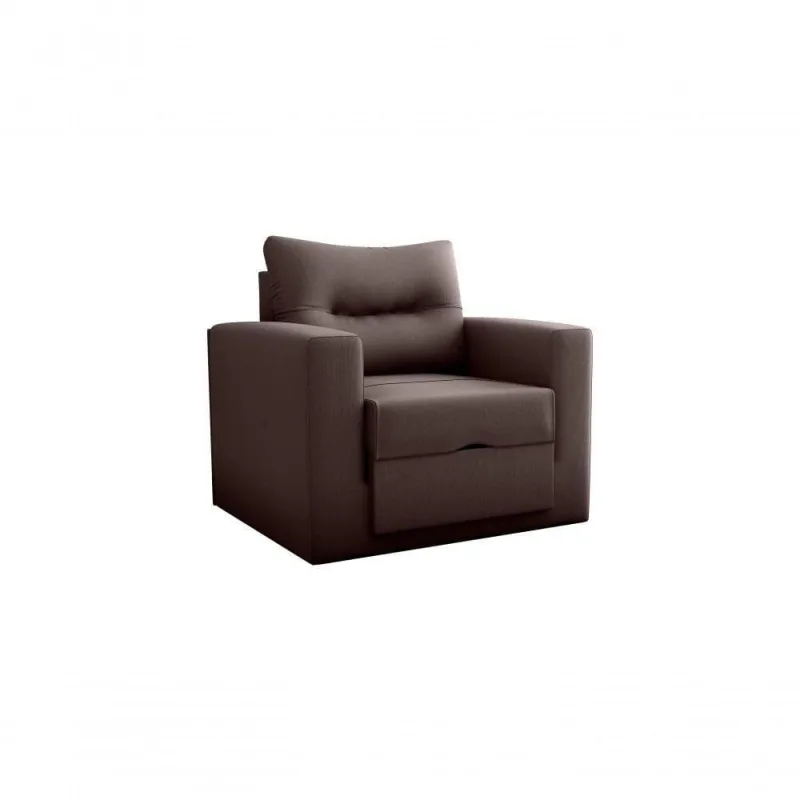 Sofá Cama Marissol 1 Lugar Suede Marrom - matrix