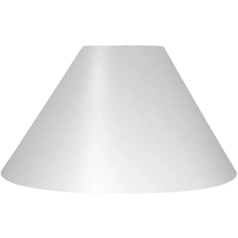 Cúpula Para Abajur Cônica 60W Acetato Tecido e Metal Primor 521-000 Acetado Branca