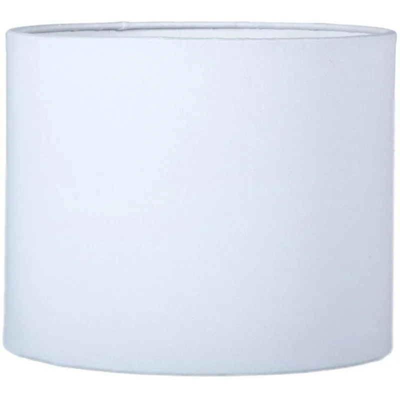 Cúpula Para Abajur Cilíndrica 60W Acetato Tecido e Metal Primor 425-002 Branca