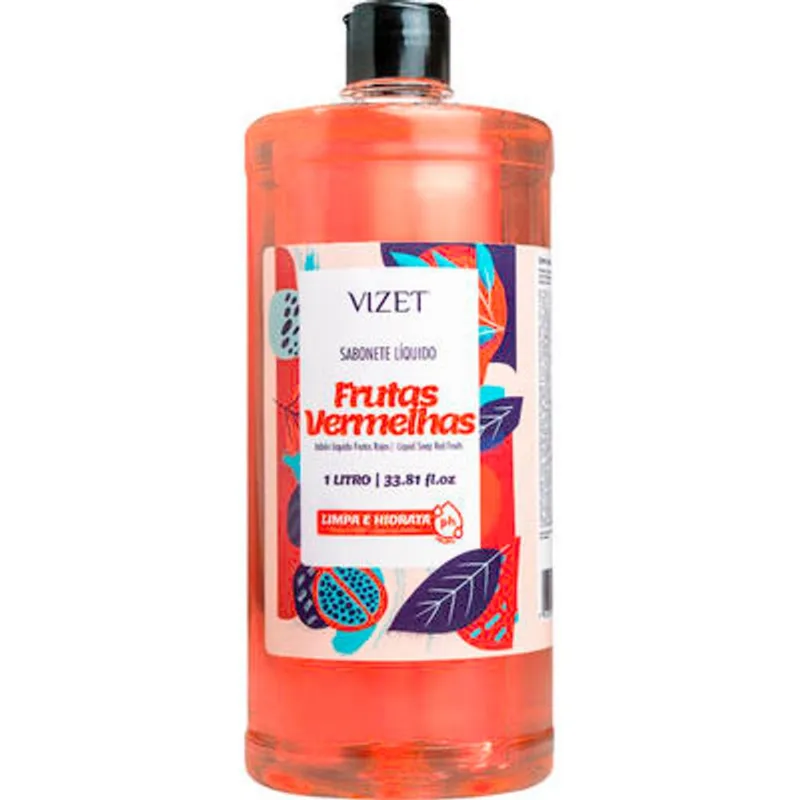 Sabonete Líquido Vizet Frutas Vermelhas 1L