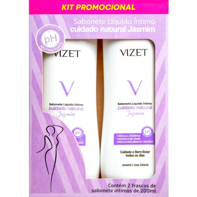 Sabonete Íntimo Vizet Jasmim 1 kit