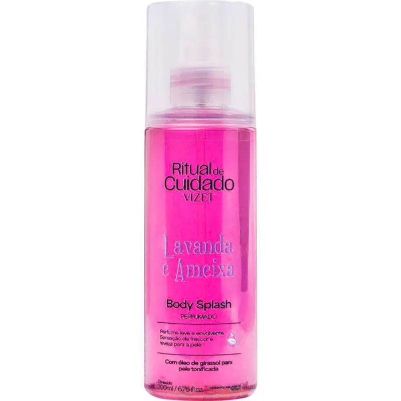 Body Splash Vizet Lavanda e Ameixa 200ml