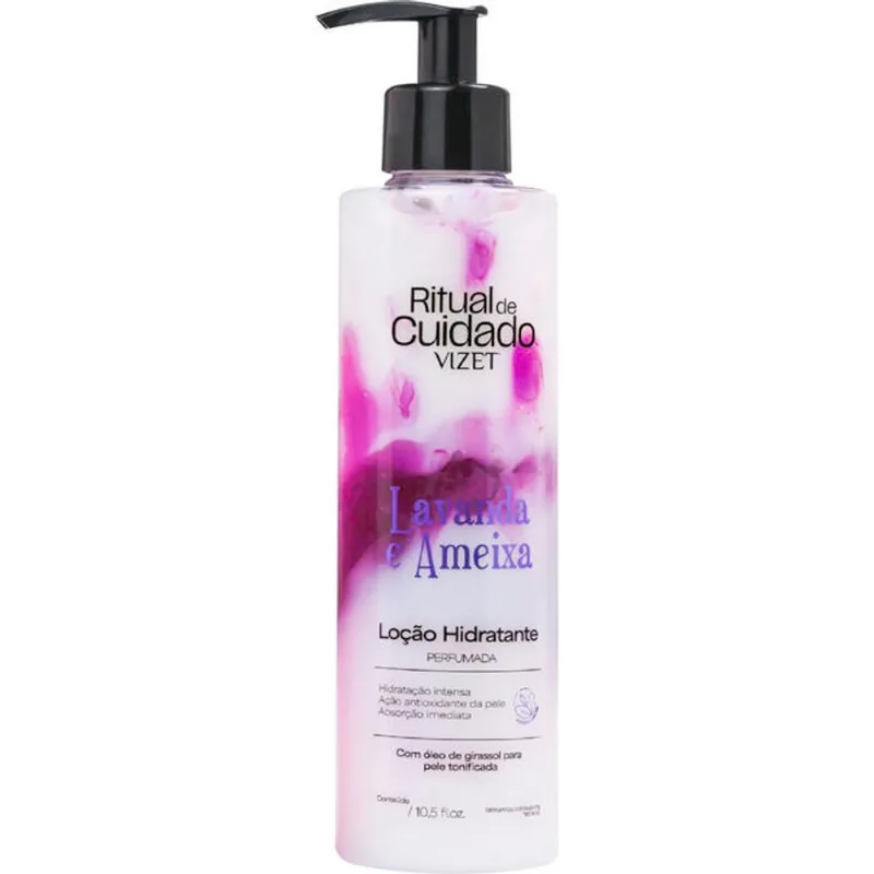 Loção Hidratante Vizet Lavanda e Ameixa 200g