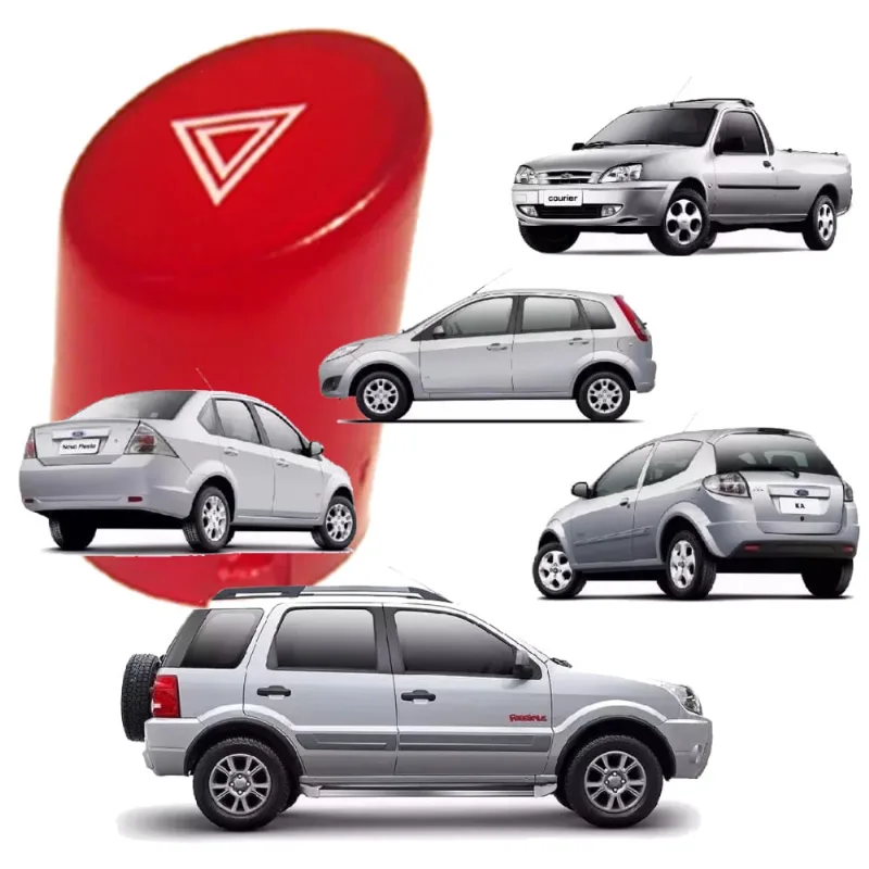 Lente Do Botão Pisca Alerta Fiesta Courier Ka Ecosport