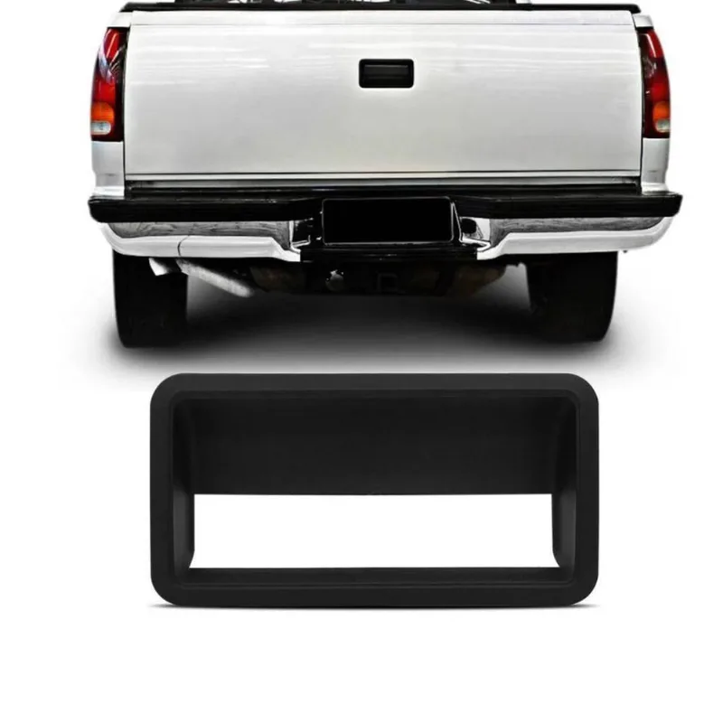 Moldura Maçaneta Tampa Traseira Silverado 97/04 Preto