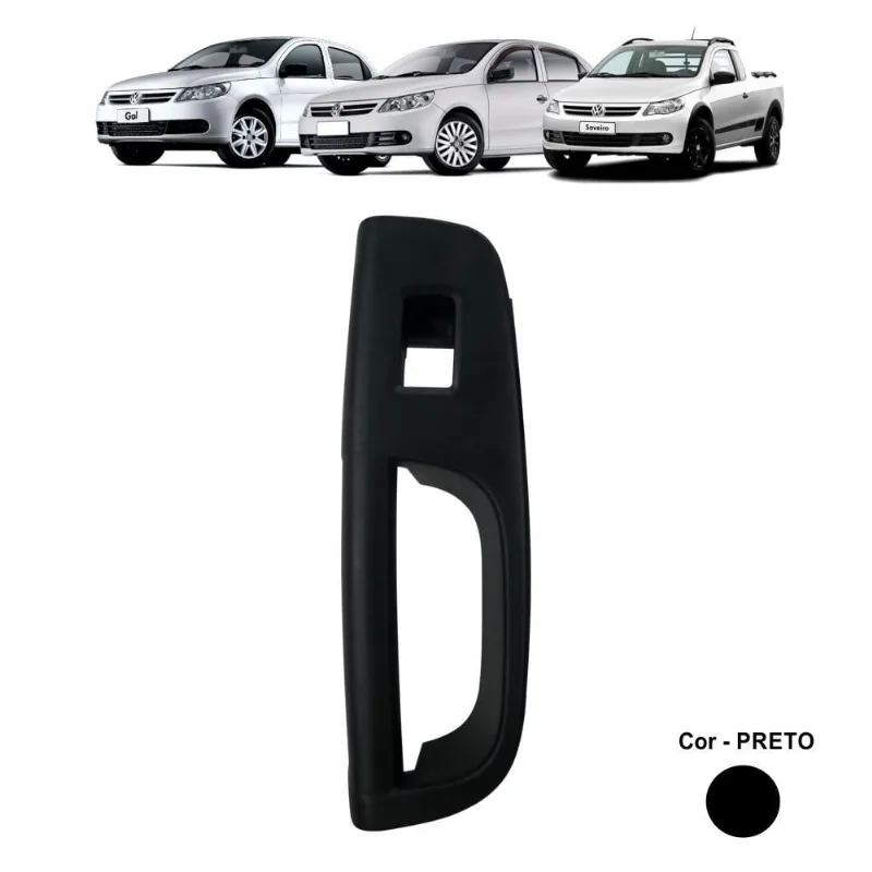 Puxador Interno Da Porta Gol G5 e Voyage Dianteiro Direito Preto - OUTRAS - Agro